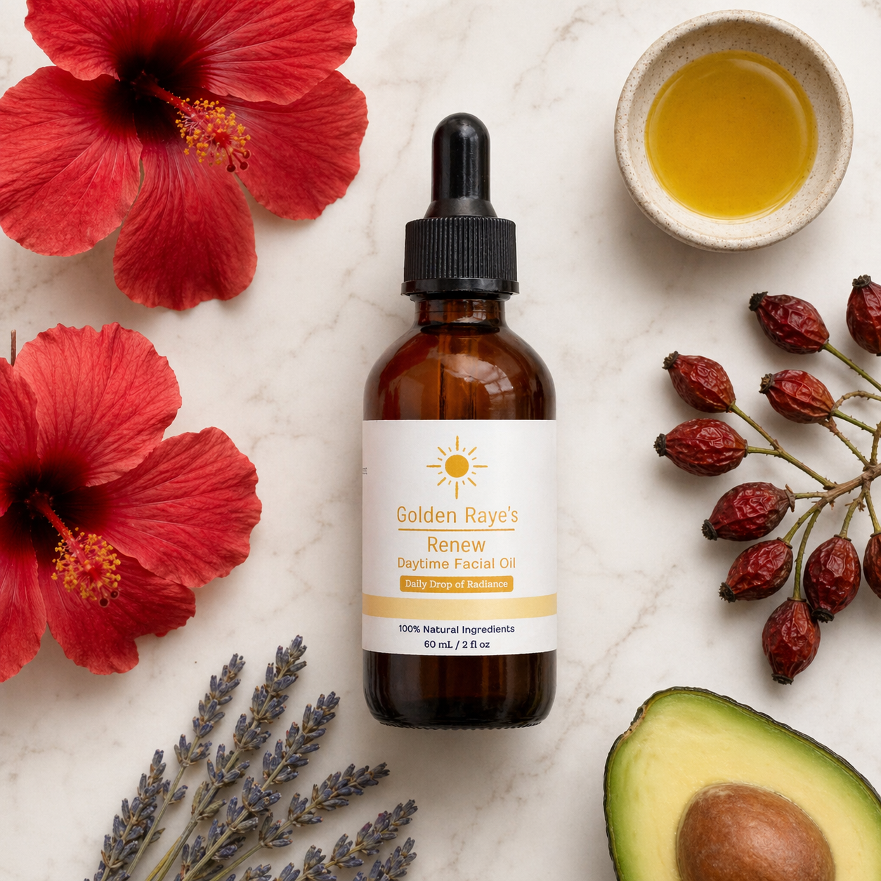 Lightweight brightening facial oil that absorbs fast